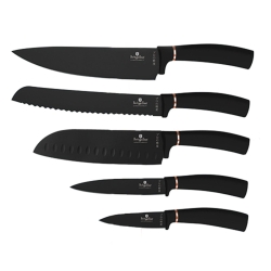 Komplet noży z listwą magnetyczną Berlinger Haus Black Rose 5 szt. BH-2884