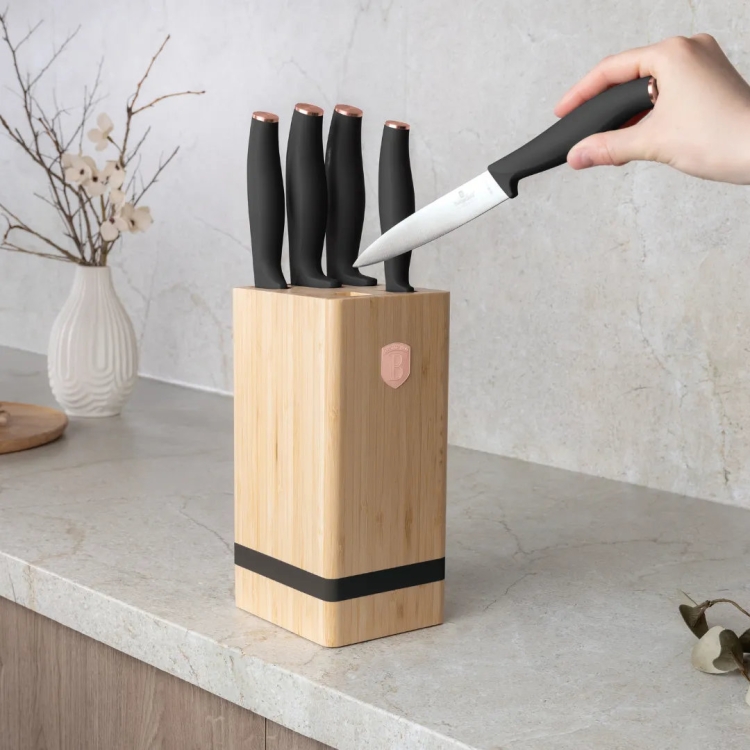 Komplet noży w bloku Berlinger Haus Black Rose BH-2970