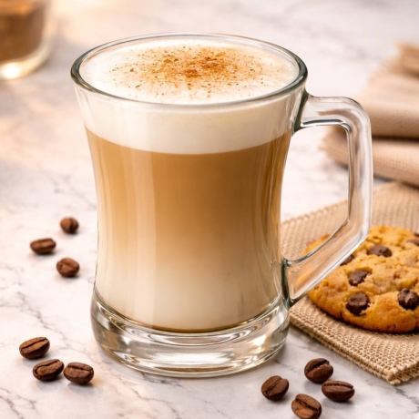 Przejdź do produktu Szklanki kubki z uchem do kawy latte herbaty 200ml