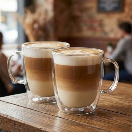 Przejdź do produktu Szklanki kubki termiczne MIA 350ml 2szt