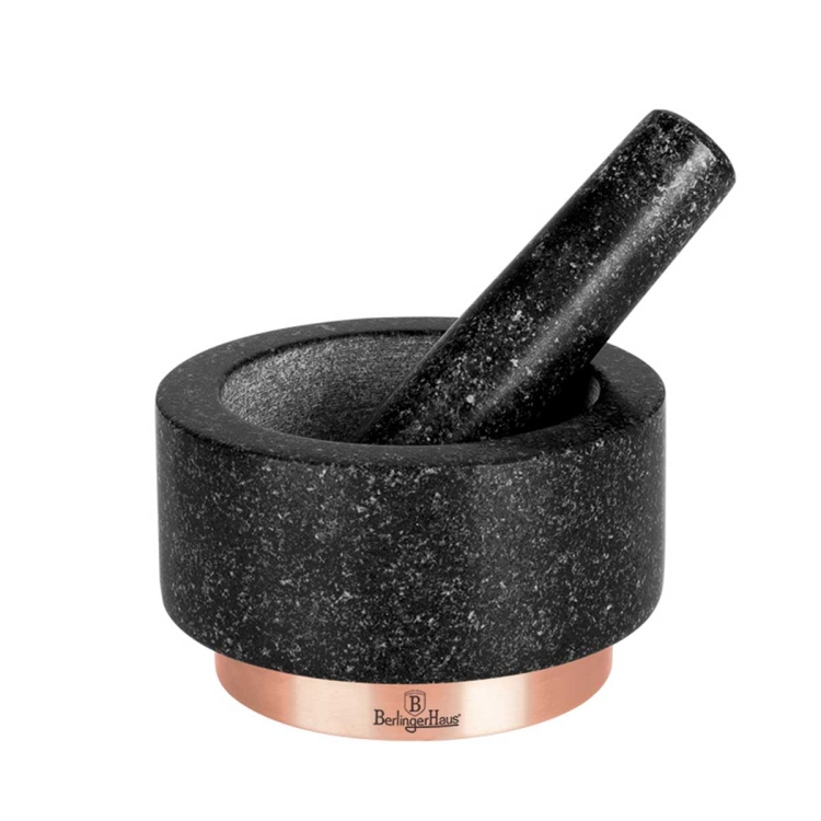 Moździerz z tłuczkiem do ucierania przypraw Berlinger Haus Black Rose BH-8608