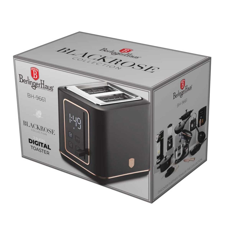 Toster opiekacz do tostów grzanek Berlinger Haus Black Rose BH-9661