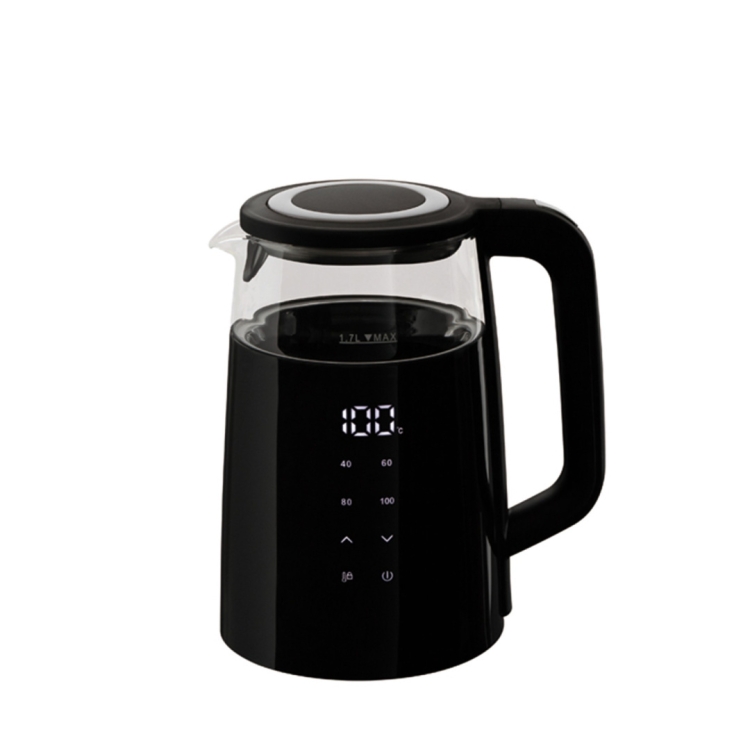 Czajnik elektryczny z wyświetlaczem Berlinger Haus Black Silver BH-9476