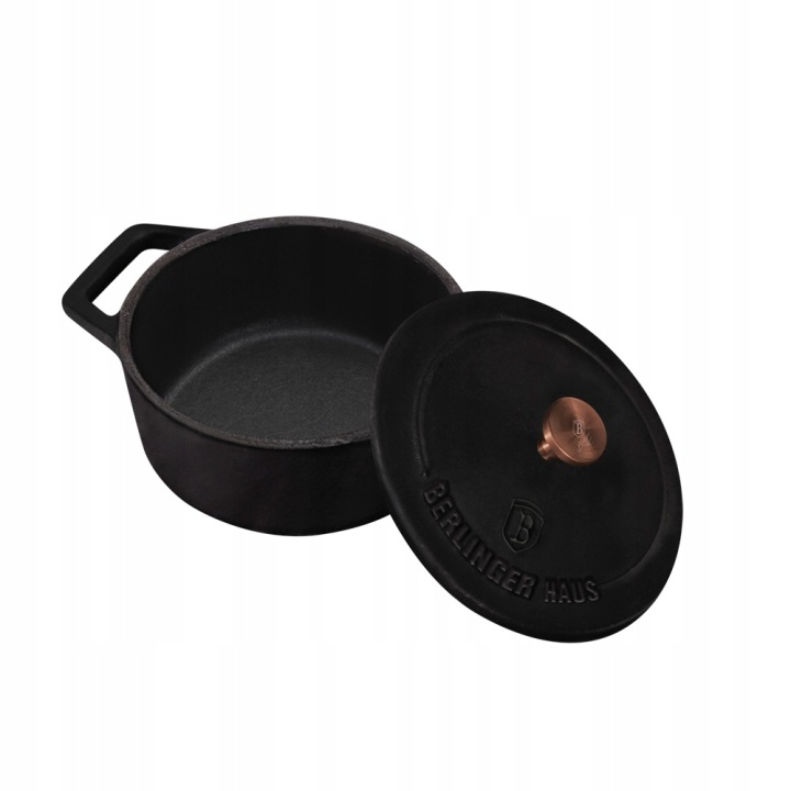Garnek żeliwny 12 cm Berlinger Haus Black Rose BH-6490
