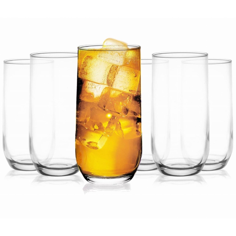 Wysokie szklanki do wody soku drinków 400ml 6szt