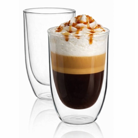 Przejdź do produktu Vialli Design AMO 350ml 2 szklanki termiczne latte