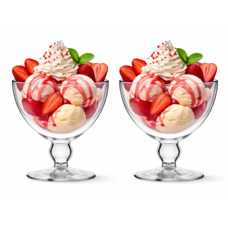 Przejdź do produktu Pucharki termiczne do lodów z podwójną ścianką Vialli Design Amo 250ml 2szt