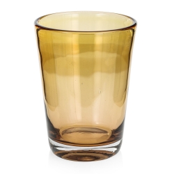 Ekskluzywny ręcznie robiony Wazon szklany na kwiaty Brązowy HANDMADE 23,5 cm