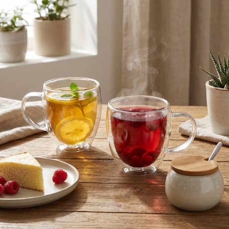 Przejdź do produktu Szklanki kubki termiczne MIA 250ml 2szt