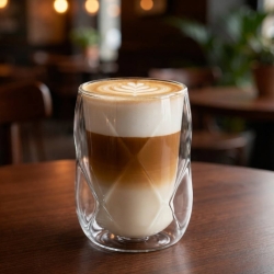 Szklanki termiczne do kawy, latte macchiato, cappuccino 250ml GEO