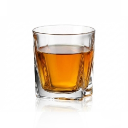 BOHEMIA Kathrene ekskluzywny kryształowy zestaw do whisky 6+1