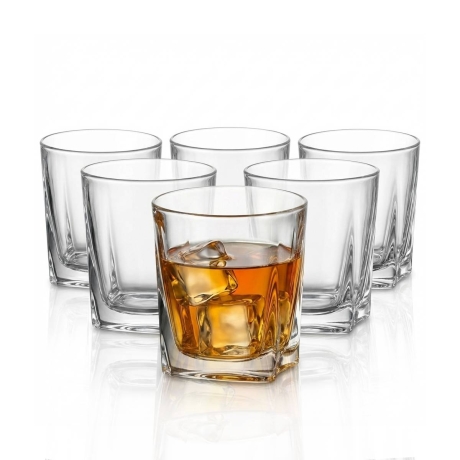 Przejdź do produktu Kryształowe szklanki do whisky wody soku BOHEMIA KATHRENE 280ml 6szt