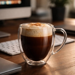 Kubki termiczne z uchem do kawy, herbaty Vialli Design NOA 250ml 2szt