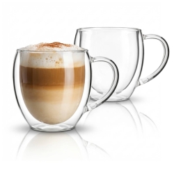 Kubki termiczne z uchem do kawy, herbaty Vialli Design NOA 250ml 2szt