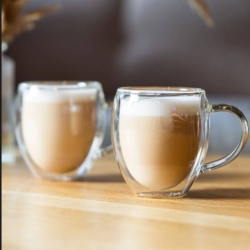 Kubki termiczne z uchem do kawy, herbaty Vialli Design NOA 250ml 2szt