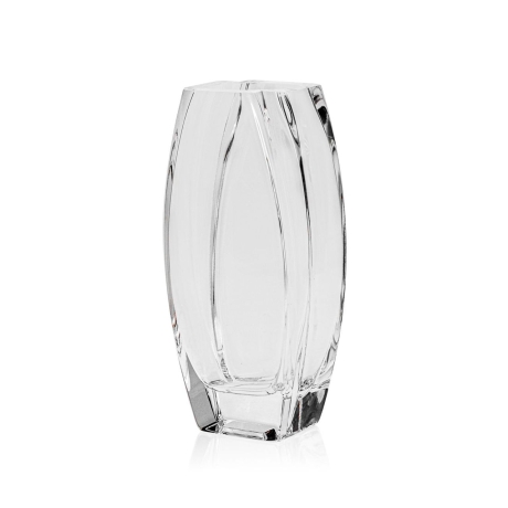 Przejdź do produktu Szklany dekoracyjny BEZBARWNY solidny wazon na kwiaty 20cm (410)
