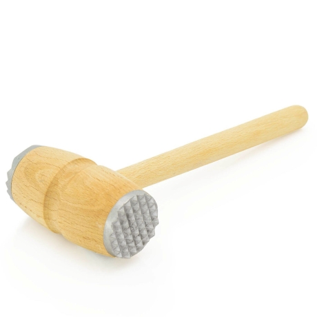 Przejdź do produktu Drewniany tłuczek do mięsa z nakładkami 29cm