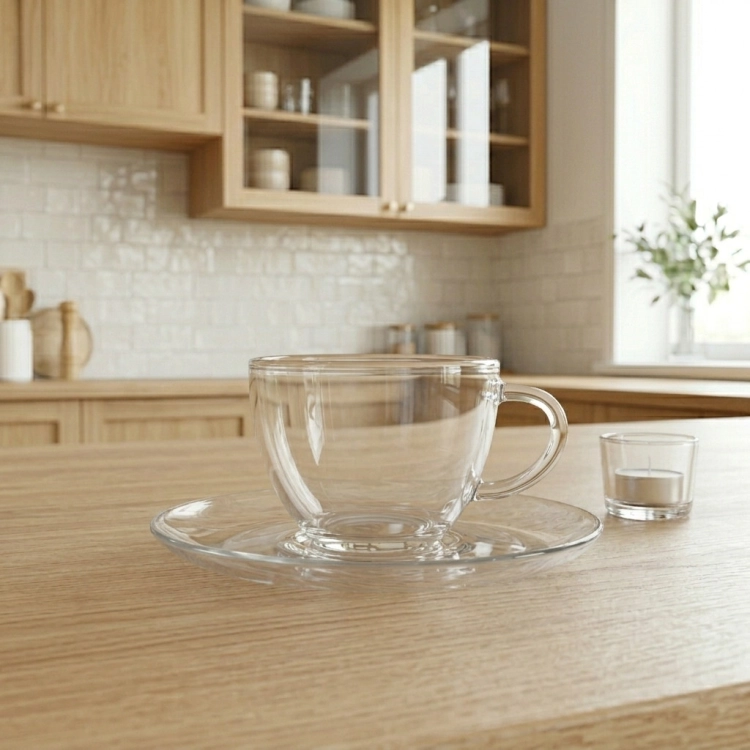 Komplet filiżanek żaroodpornych do kawy, herbaty Termisil 250 ml + 6 spodków 12 el.