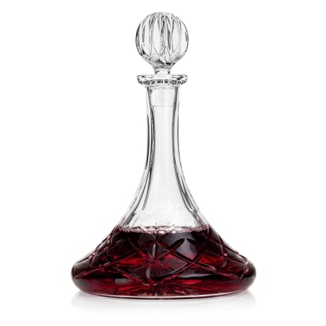 Przejdź do produktu Ekskluzywna KRYSZTAŁOWA karafka do wina BOHEMIA Brixton 850ml