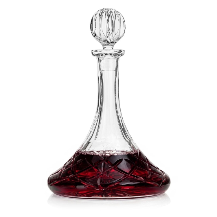 Ekskluzywna KRYSZTAŁOWA karafka do wina BOHEMIA Brixton 850ml