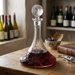 Ekskluzywna KRYSZTAŁOWA karafka do wina BOHEMIA Brixton 850ml