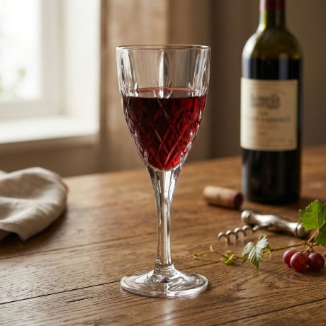 Przejdź do produktu Ekskluzywne KRYSZTAŁOWE kieliszki do wina BOHEMIA Brixton 320ml | 6 szt.