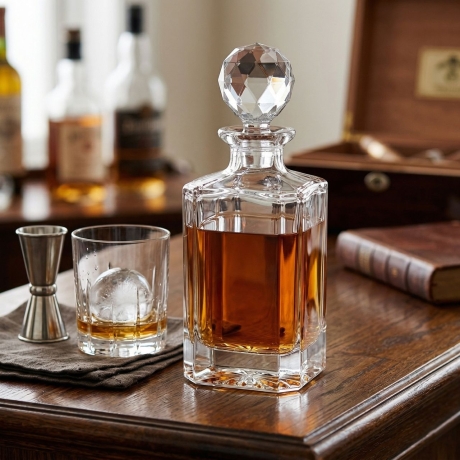 Przejdź do produktu Ekskluzywna KRYSZTAŁOWA karafka do whisky Bohemia JIHLAVA 800ml