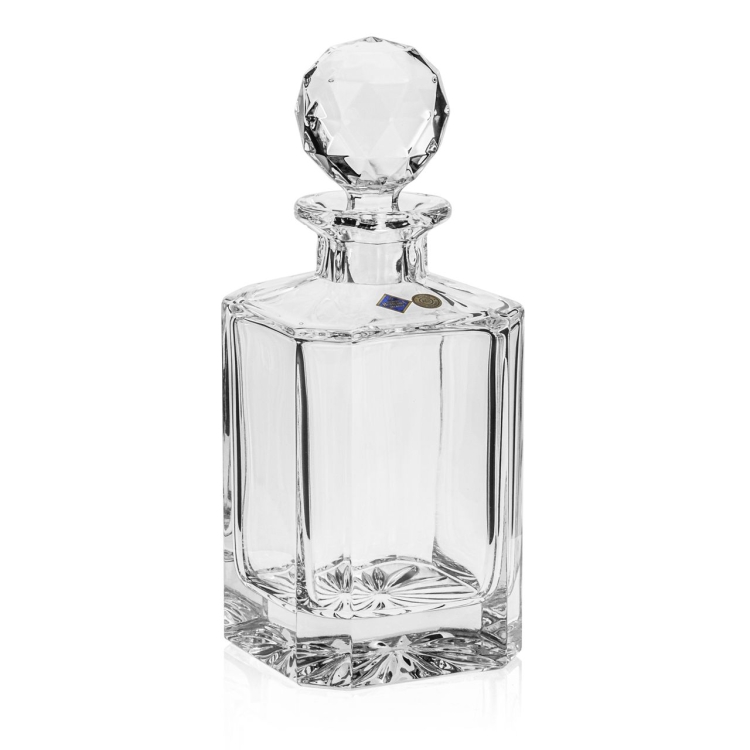 Ekskluzywna KRYSZTAŁOWA karafka do whisky Bohemia JIHLAVA 800ml