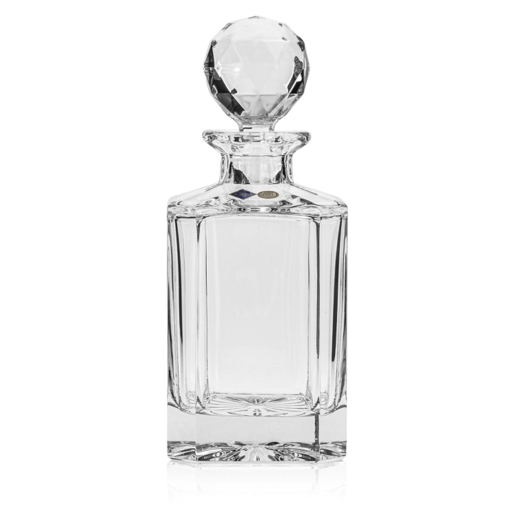 Ekskluzywna KRYSZTAŁOWA karafka do whisky Bohemia JIHLAVA 800ml