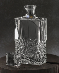 Ekskluzywna KRYSZTAŁOWA karafka do whisky Bohemia NICOLETTE 1000ml