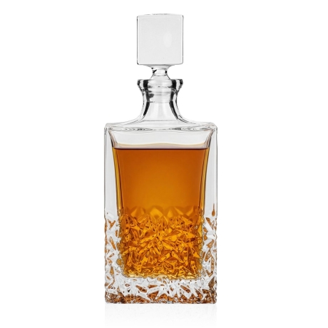 Przejdź do produktu Ekskluzywna KRYSZTAŁOWA karafka do whisky Bohemia NICOLETTE 1000ml