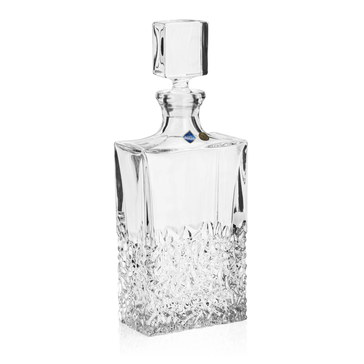 Ekskluzywna KRYSZTAŁOWA karafka do whisky Bohemia NICOLETTE 1000ml