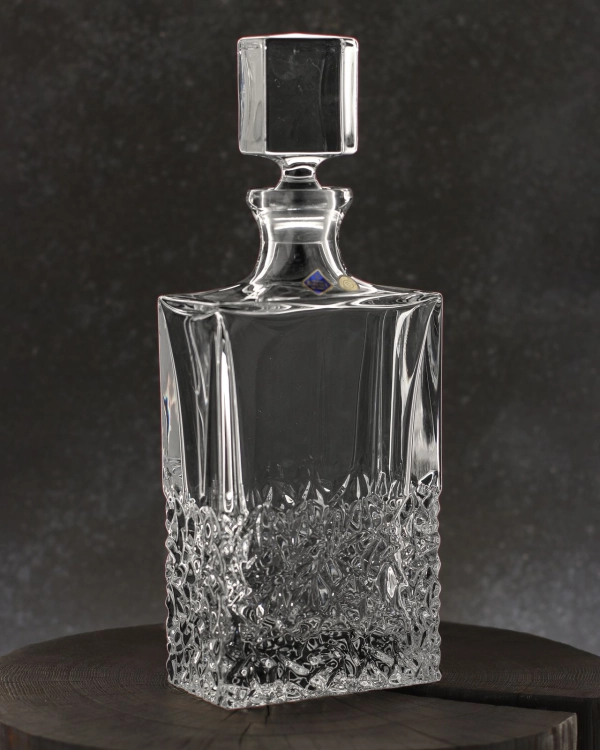 Ekskluzywna KRYSZTAŁOWA karafka do whisky Bohemia NICOLETTE 1000ml