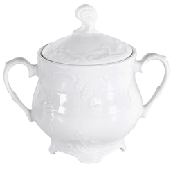 Cukiernica ĆMIELÓW Rococo 250ml Biała Porcelana
