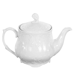 Czajnik ĆMIELÓW Rococo 1100ml Biała Porcelana