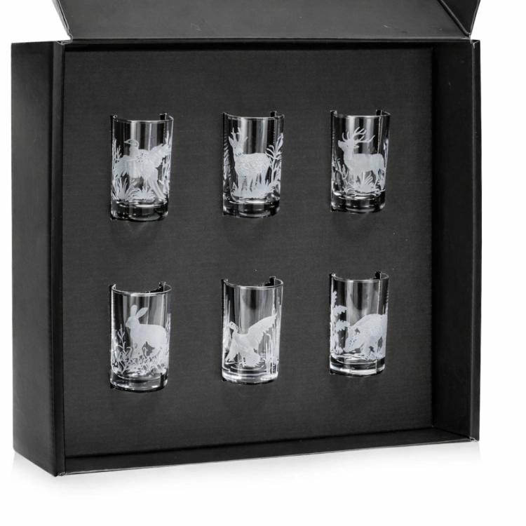 Kieliszki do wódki Myśliwskie (2920-Shot-TIK) 30 ml 6 szt. w pudełku szklanka.pl