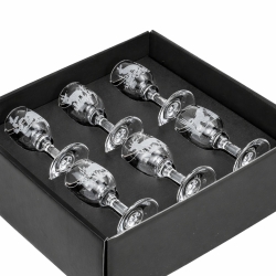 Kieliszki do wódki Myśliwskie (3729-Gema) 35 ml 6 szt. w pudełku szklanka.pl