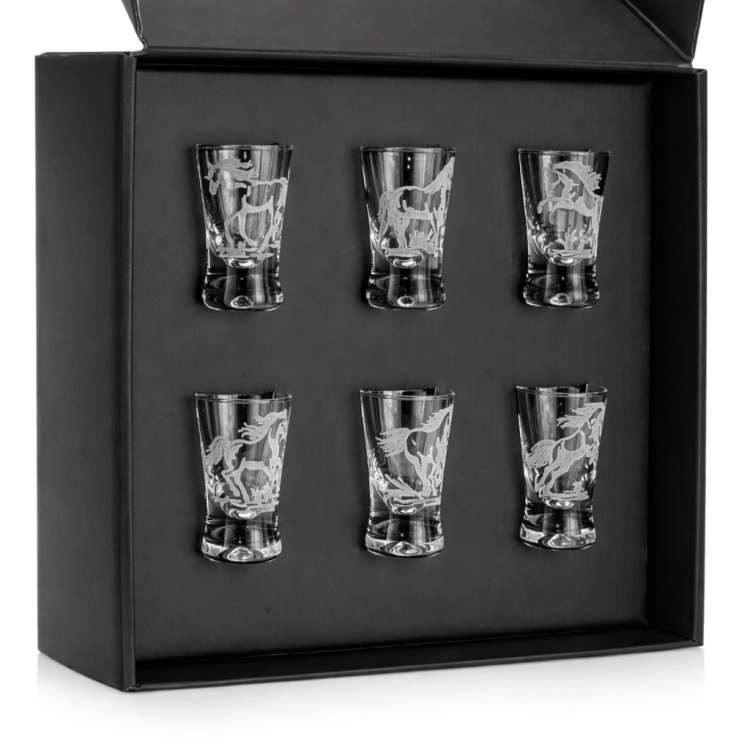 Kieliszki do wódki KONIE 25ml 6szt.