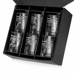 Szklanki do whisky "PIŁKA" (70058) 300 ml | 6 szt. w pudełku Szklanka.pl