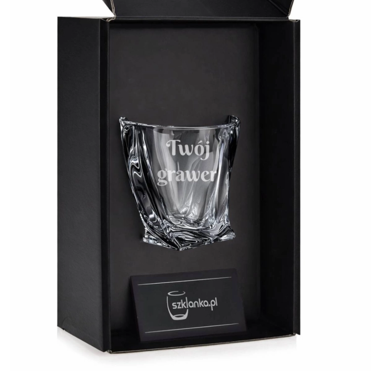 Szklanka do whisky Bohemia Quadro | 340ml | 1szt.