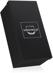 Opakowanie prezentowe czarne pudełko ozdobne na wazon Szklanka.pl 32cm (Wysokie)