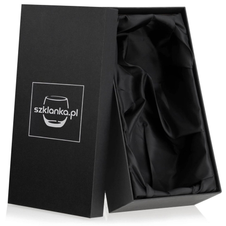 Przejdź do produktu Opakowanie prezentowe czarne pudełko ozdobne na wazon  26cm Szklanka.pl