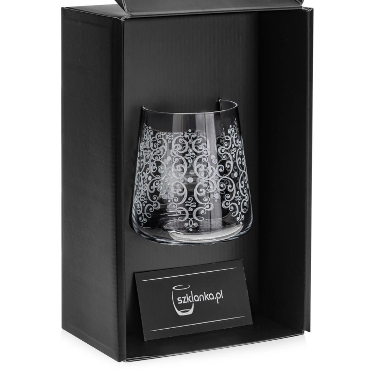 Szklanka do whisky Floral Luxe 380 ml | 1 szt. w pudełku Szklanka.pl