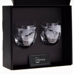 Szklanki do whisky GLOBUS | 300ml | 2szt. | Globe glasses w pudełku Szklanka.pl