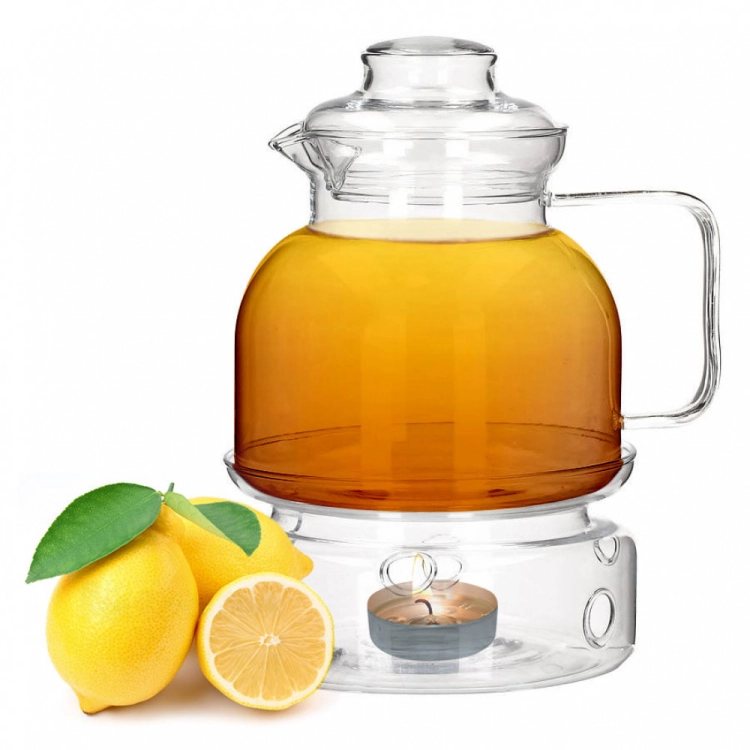 Dzbanek żaroodporny z podgrzewaczem Termisil 1,5L