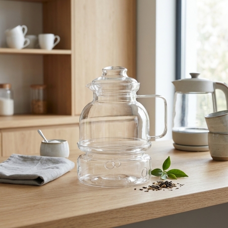 Przejdź do produktu Dzbanek żaroodporny z podgrzewaczem Termisil  1,5L