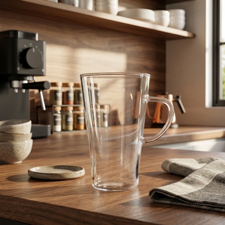 Przejdź do produktu Zestaw szklanek żaroodpornych do herbaty kawy Termisil 400ml 6 szt.