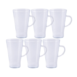 Zestaw szklanek żaroodpornych do herbaty kawy Termisil 400ml 6 szt.