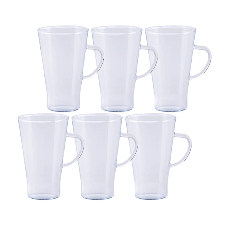 Zestaw szklanek żaroodpornych do herbaty kawy Termisil 400ml 6 szt.