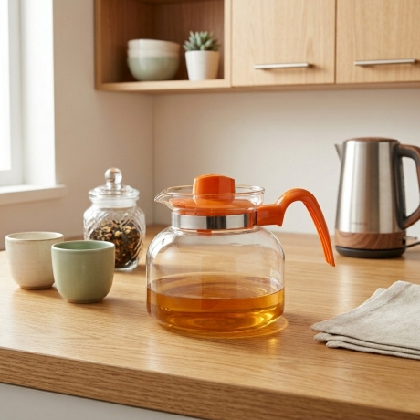 Przejdź do produktu Dzbanek żaroodporny szklany zaparzacz Termisil Maja 1,5L 